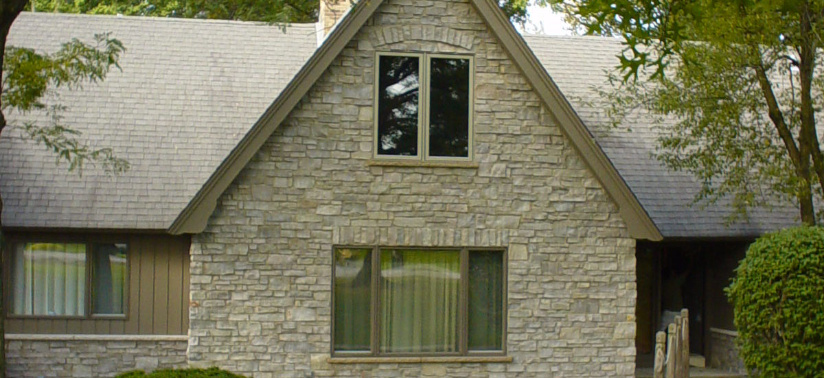 Stone home exterior